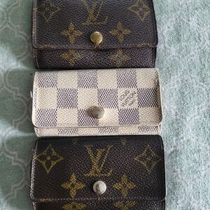 Pre-loved  Louis Vuitton Brown and Cream Key Holders Project Bundle